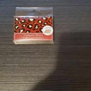 COMPACT MIRROR WITH CARD HOLDER
